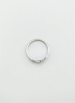 Bague DINH VAN "Menottes R8" en or blanc et diamants - Castafiore