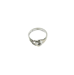 Bague DINH VAN "Menottes R8" en or blanc et diamants - Castafiore