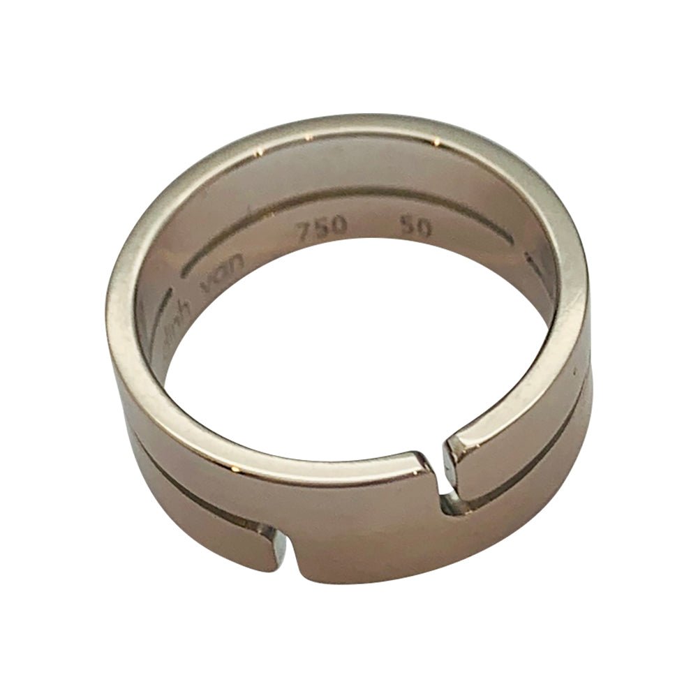 Bague Dinh Van, "Seventies", or blanc - Castafiore