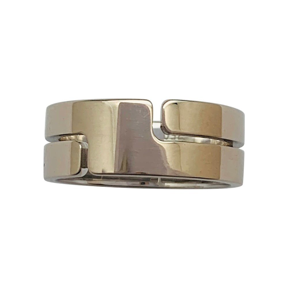 Bague Dinh Van, "Seventies", or blanc - Castafiore