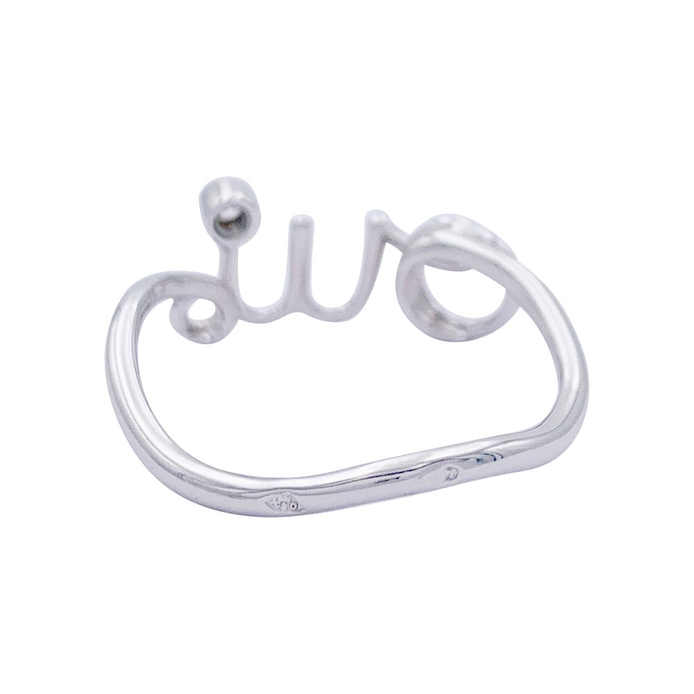 Bague Dior, "Dioramour - Oui", or blanc, diamant - Castafiore