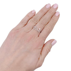 Bague Dior, "Dioramour - Oui", or blanc, diamant - Castafiore