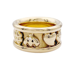 Bague DIOR "Gri-Gri" en or jaune et diamants - Castafiore