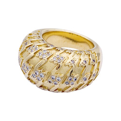 Bague DIOR "Poulette" en or jaune et diamants - Castafiore