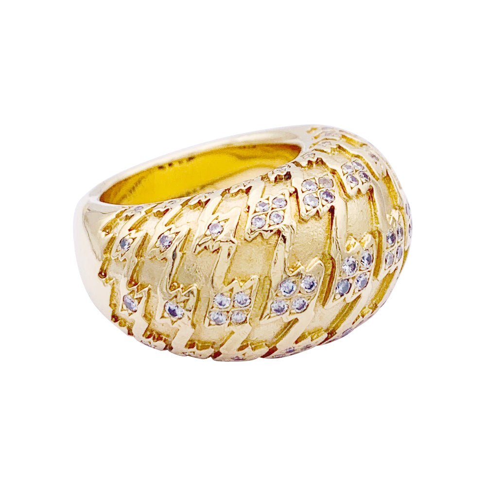Bague DIOR "Poulette" en or jaune et diamants - Castafiore