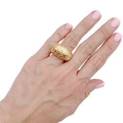 Bague DIOR "Poulette" en or jaune et diamants - Castafiore