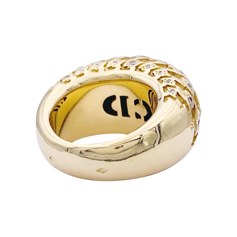 Bague DIOR "Poulette" en or jaune et diamants - Castafiore