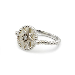 Bague DIOR "Rose des vents" en or blanc et diamant - Castafiore
