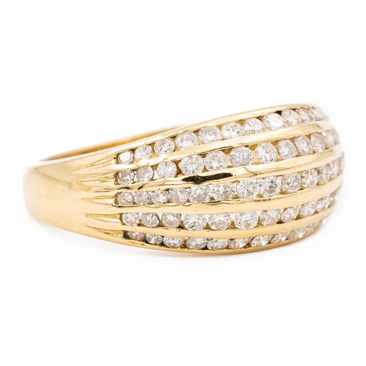 Bague Dôme en or jaune et diamants - Castafiore