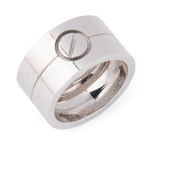 Bague double en or gris, LOVE, CARTIER - Castafiore