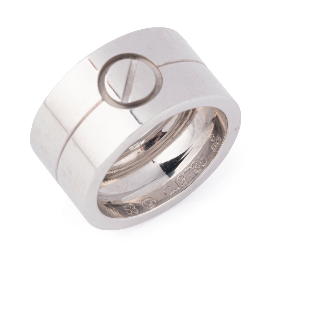 Bague double en or gris, LOVE, CARTIER - Castafiore