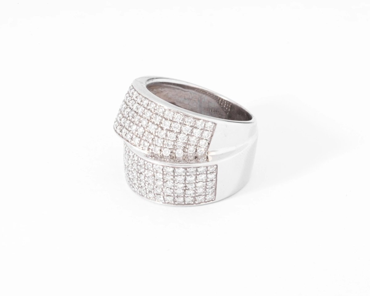 Bague double ruban en Diamant - Castafiore