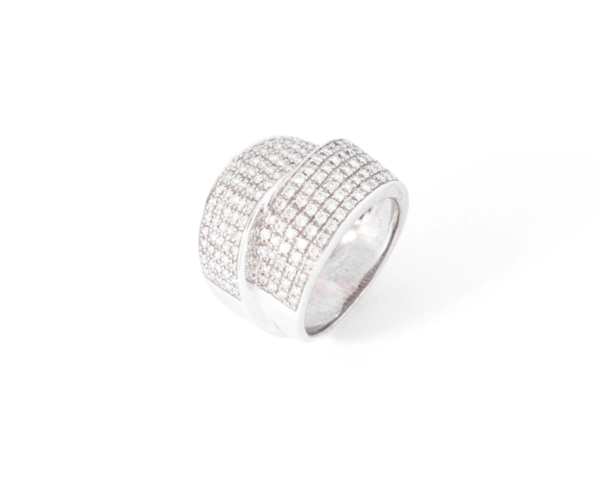 Bague double ruban en Diamant - Castafiore