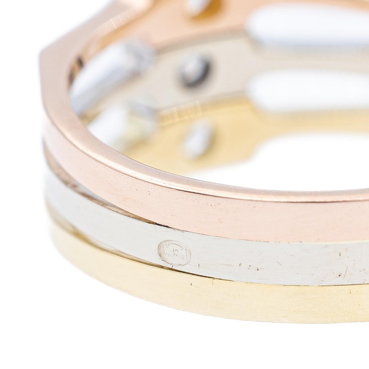 Bague en 3 ors et diamants - Castafiore