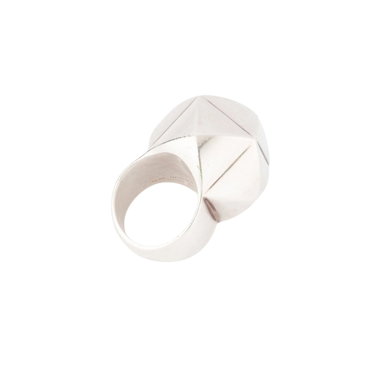 Bague en argent de la maison Hermès collection collier de chien rock - Castafiore