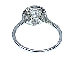 Bague en or blanc 18 carats , diamant couleur G - Castafiore