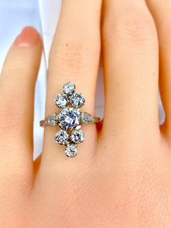 Bague en or blanc 18 carats en diamants - Castafiore