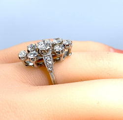 Bague en or blanc 18 carats en diamants - Castafiore