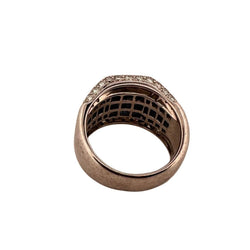 Bague en or blanc, diamants et saphirs calibrés - Castafiore