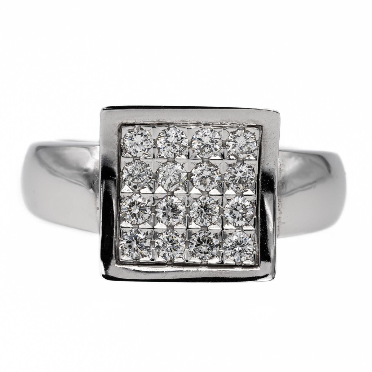 Bague en or blanc et diamant - Castafiore