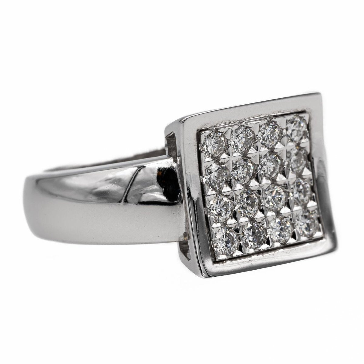 Bague en or blanc et diamant - Castafiore