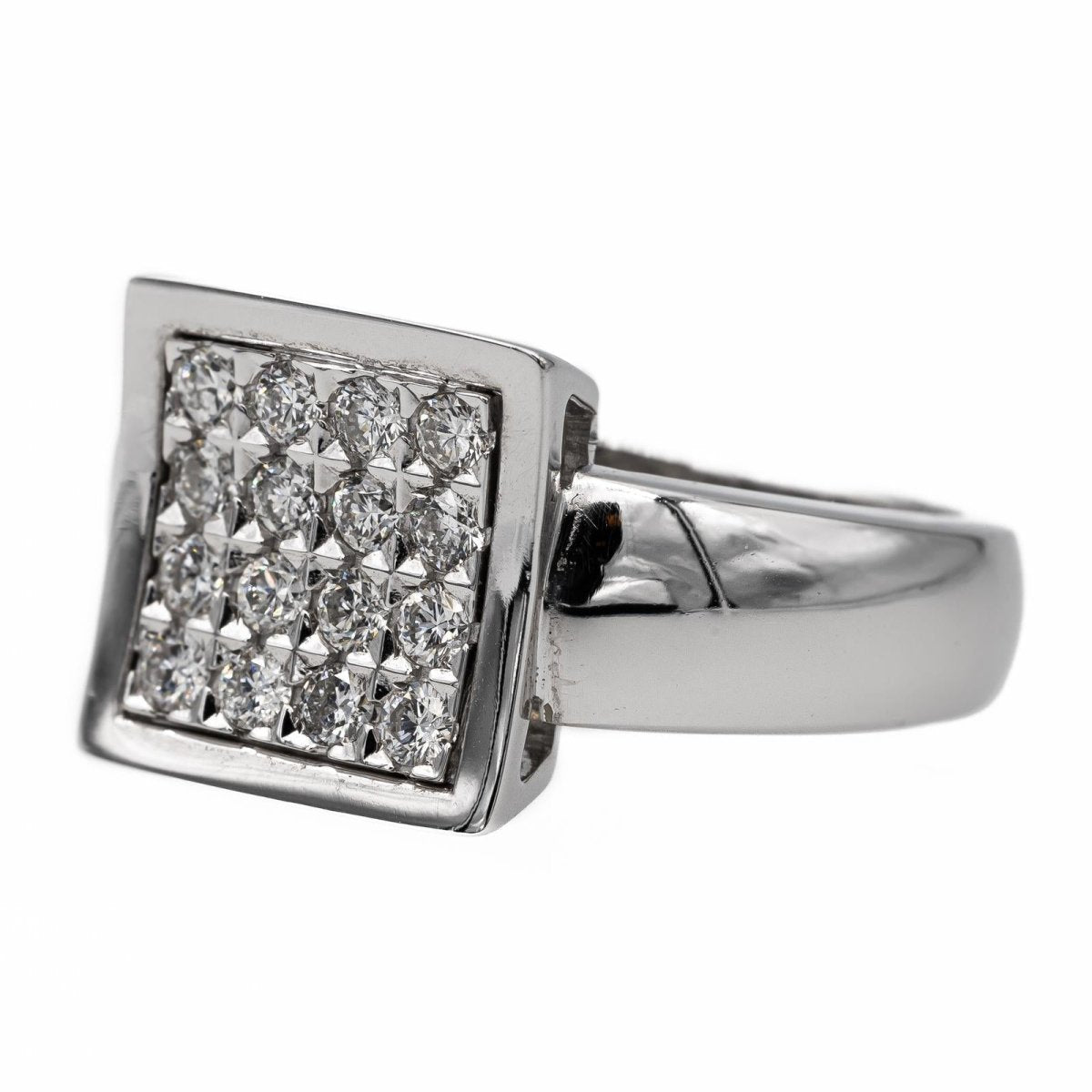 Bague en or blanc et diamant - Castafiore