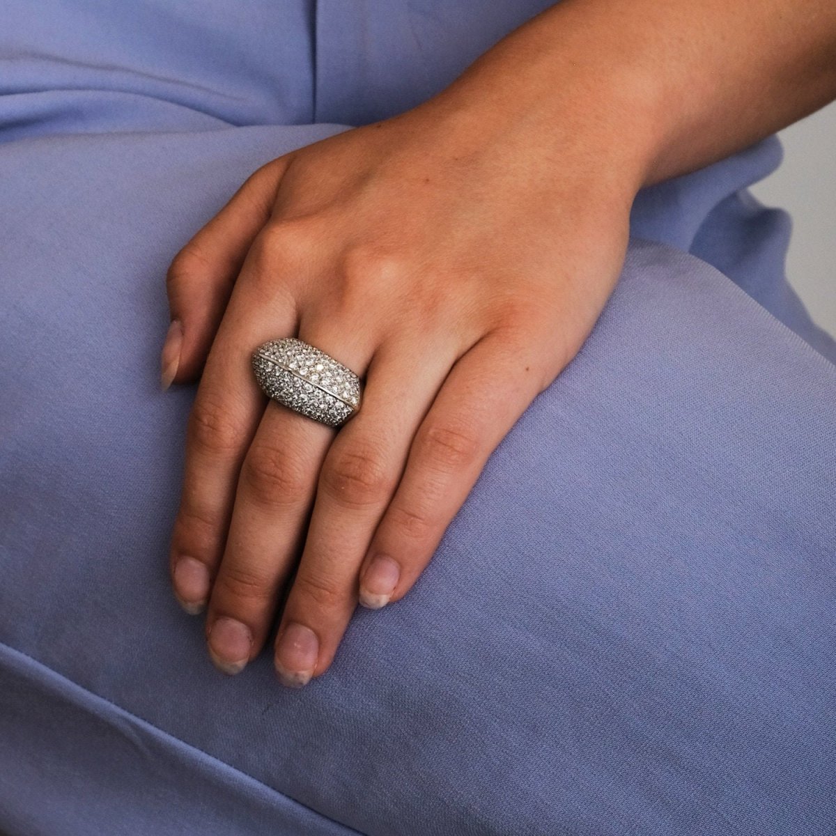 Bague en or blanc et diamants - Castafiore