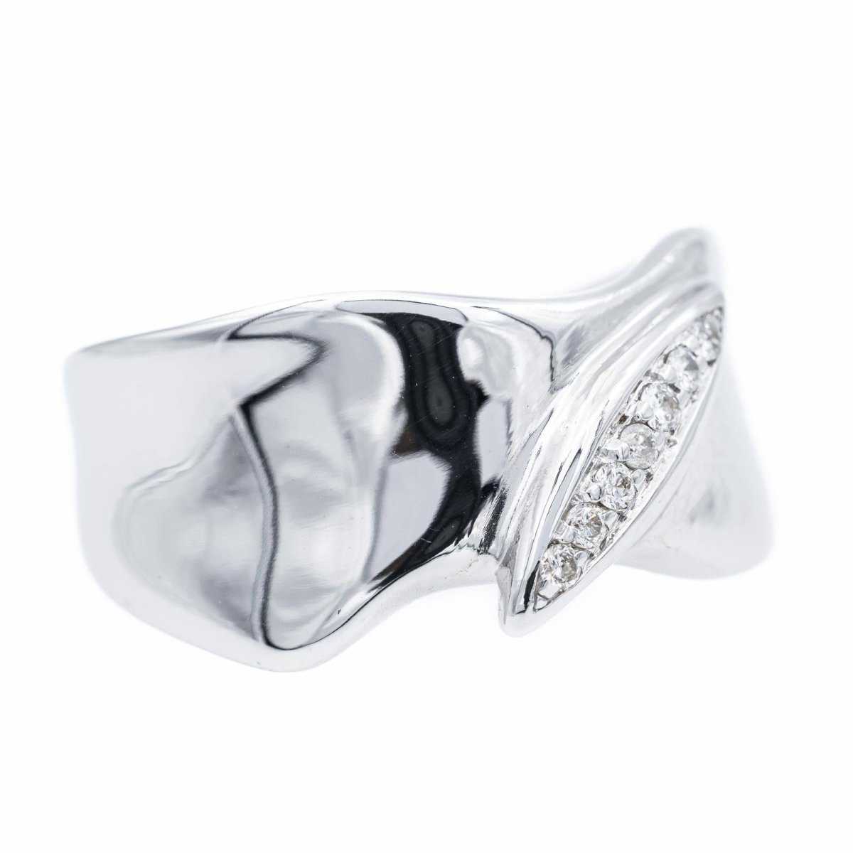 Bague en or blanc et diamants - Castafiore
