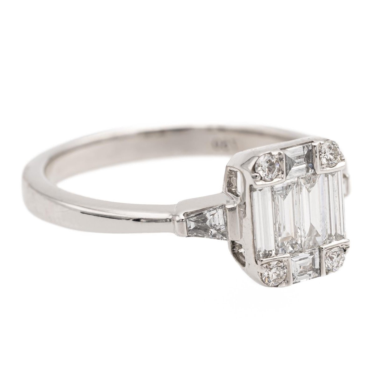 Bague en or blanc et diamants - Castafiore