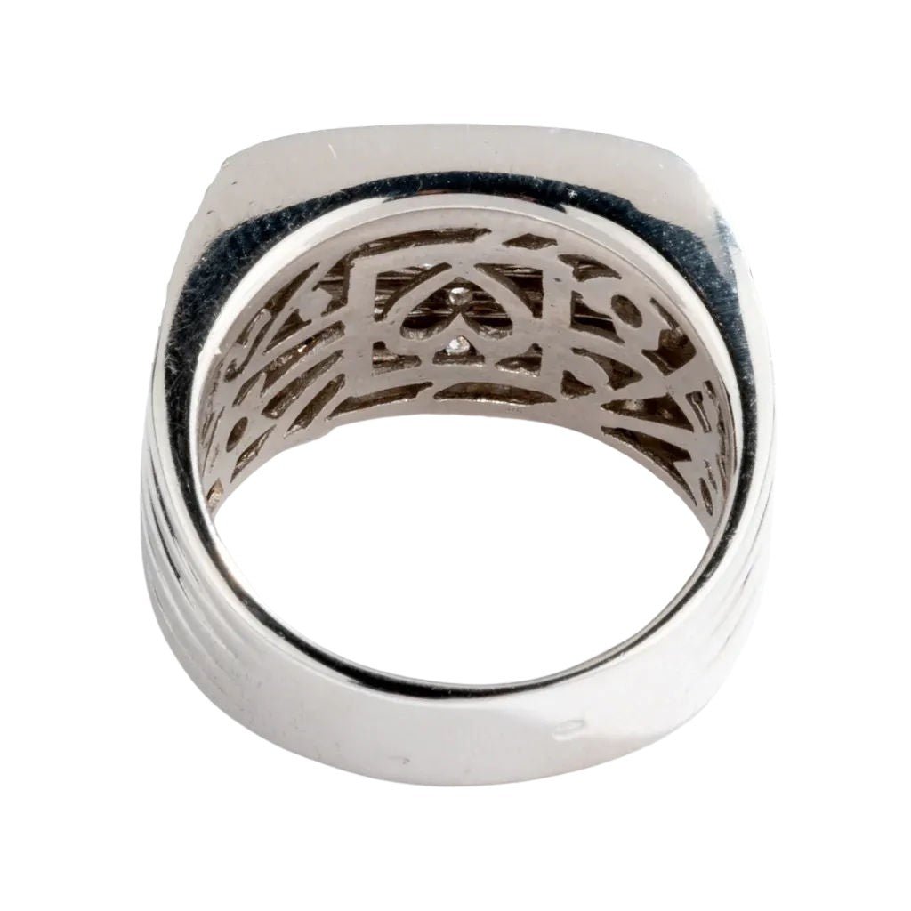 Bague en or blanc et diamants - Castafiore