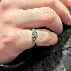 Bague en or blanc et diamants - Castafiore