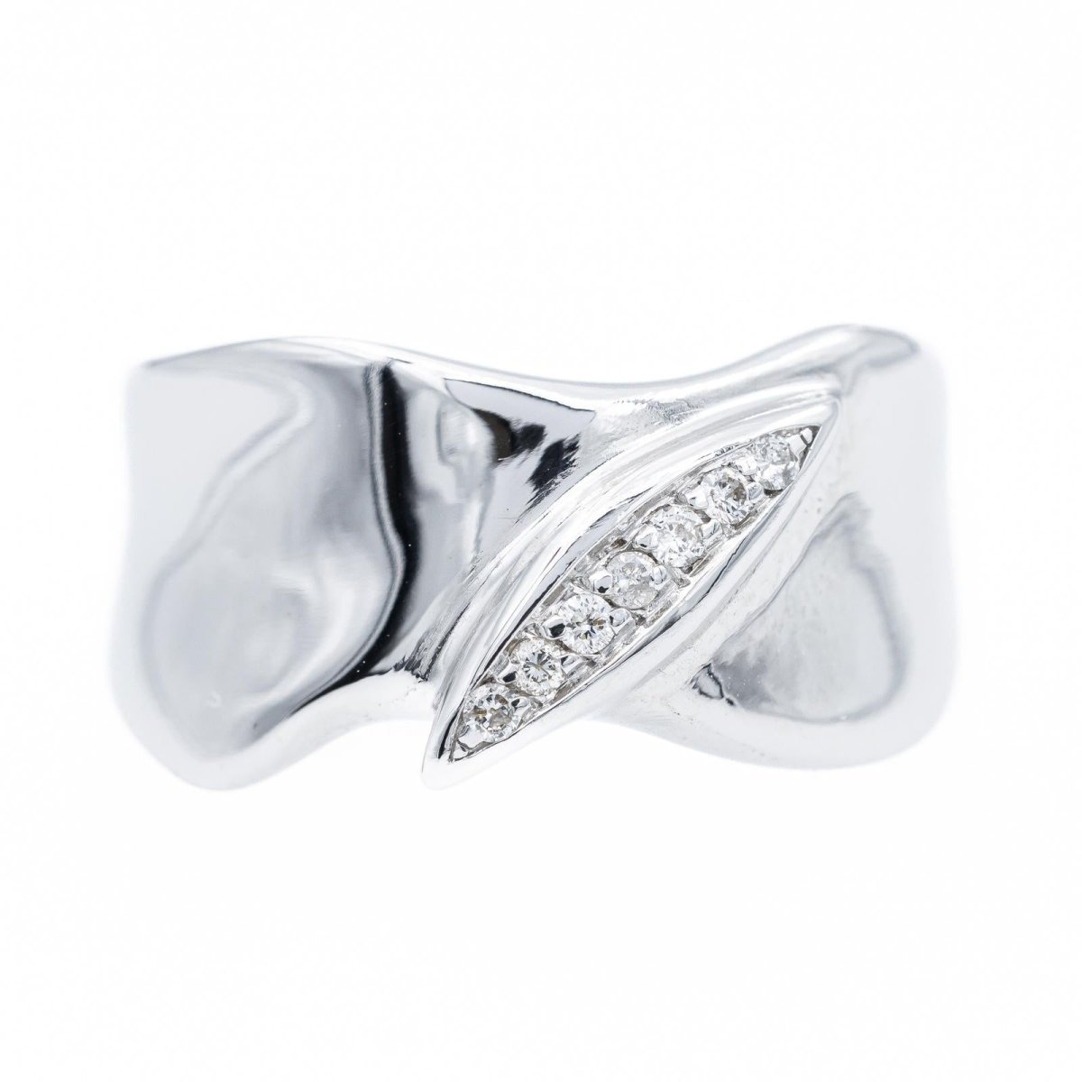 Bague en or blanc et diamants - Castafiore