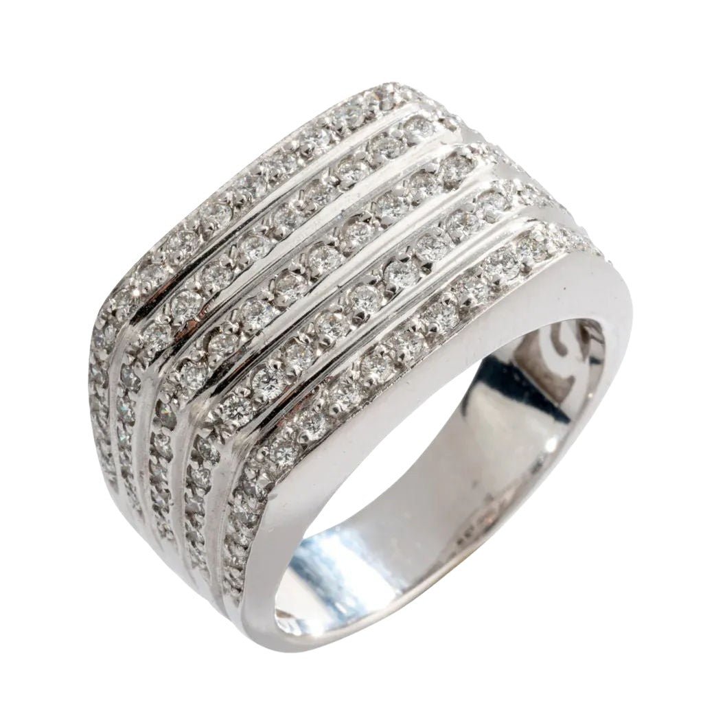 Bague en or blanc et diamants - Castafiore