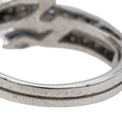 Bague en or blanc et saphir - Castafiore