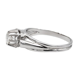 Bague en or blanc, platine et diamant - Castafiore