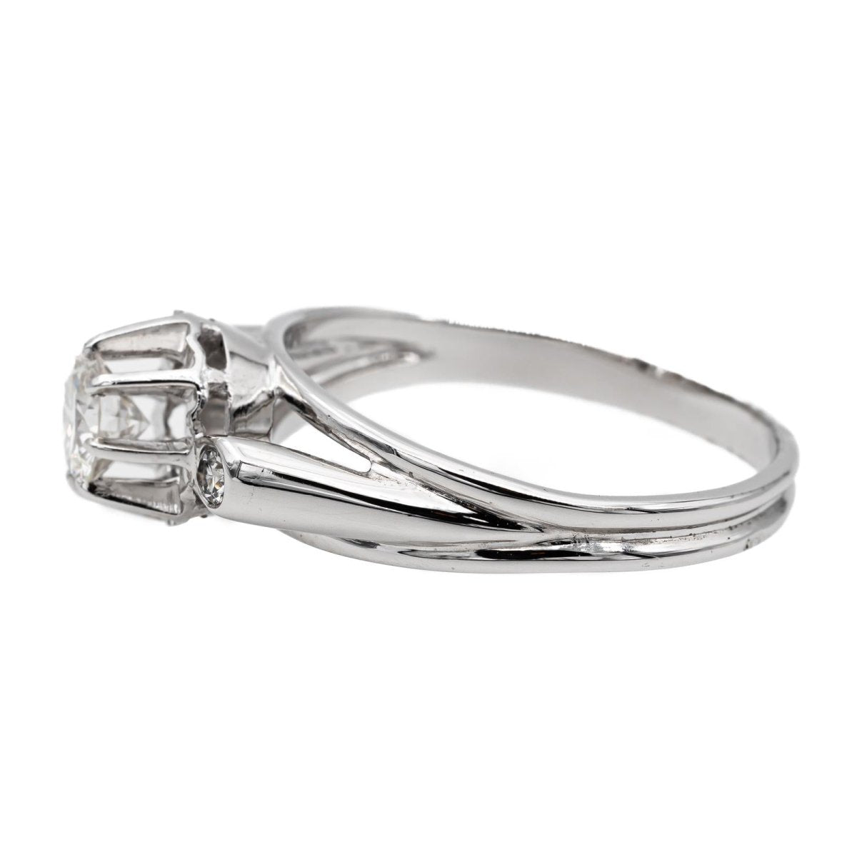 Bague en or blanc, platine et diamant - Castafiore