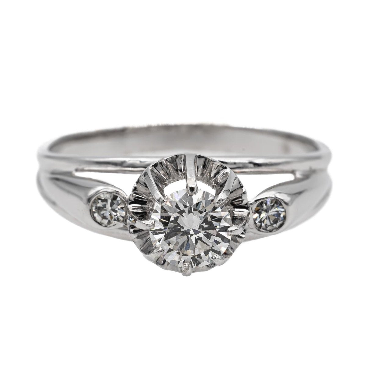 Bague en or blanc, platine et diamant - Castafiore