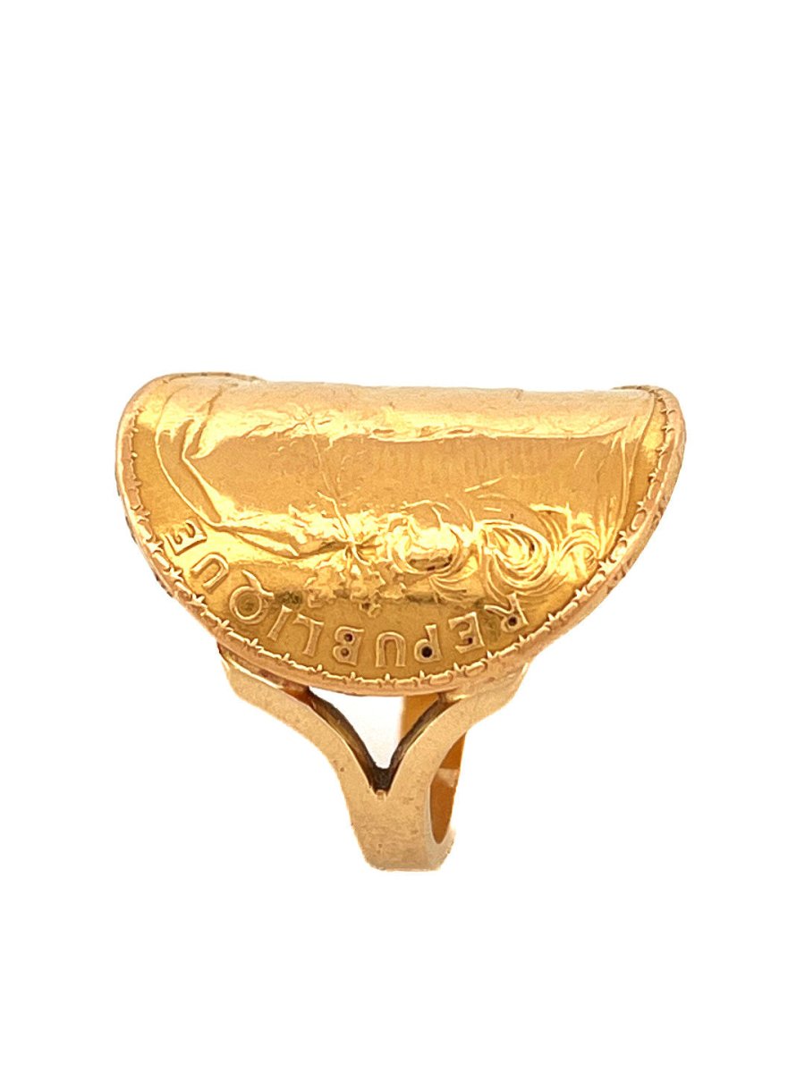 Bague en or jaune - Castafiore