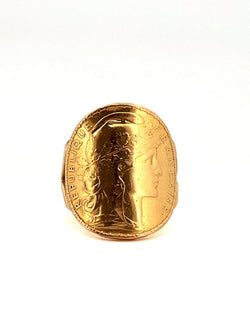 Bague en or jaune - Castafiore