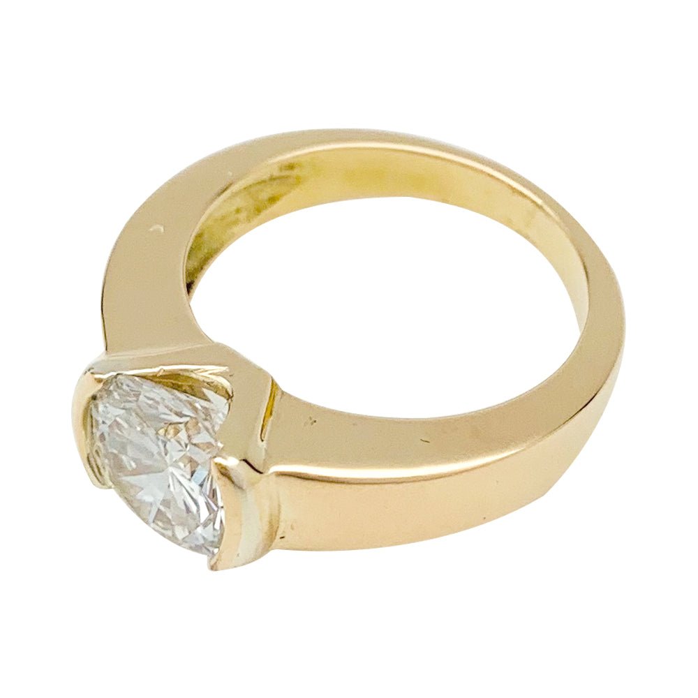Bague en or jaune, diamants 2,09 cts G/VVS1 - Castafiore