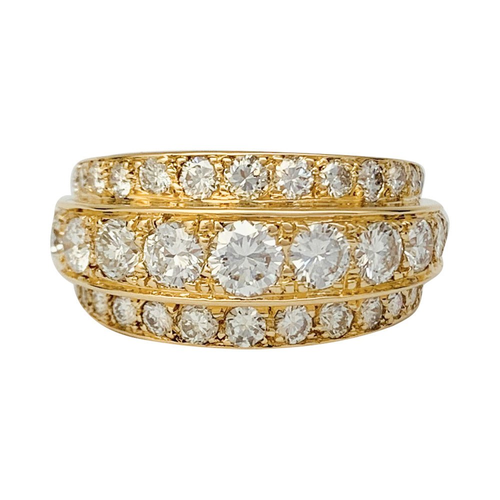 Bague en or jaune, diamants - Castafiore
