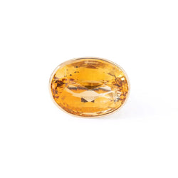 Bague en or jaune et citrine - Castafiore