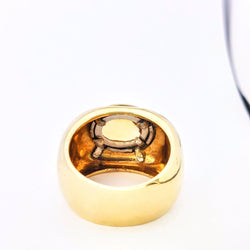 BAGUE EN OR JAUNE ET CITRINE - Castafiore