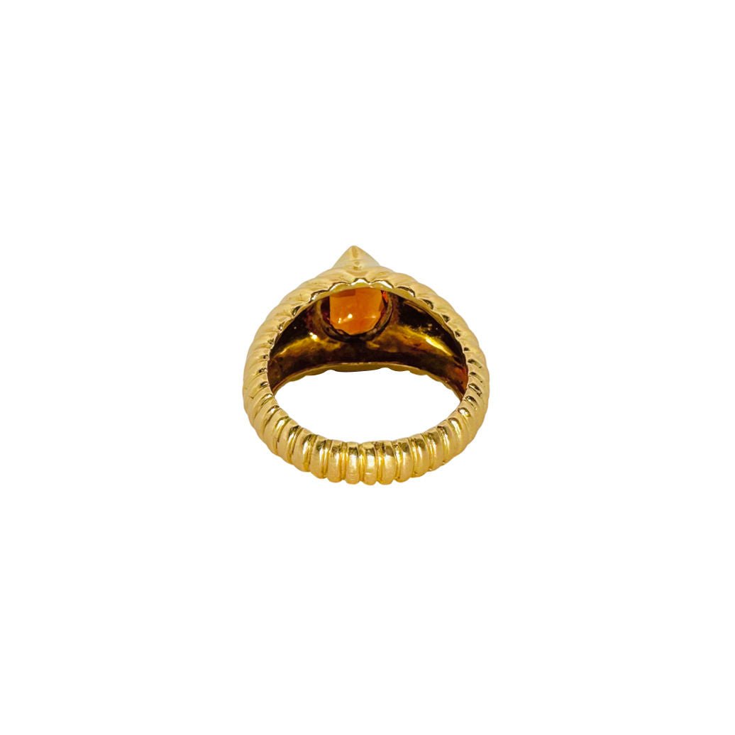 Bague en or jaune et citrine - Castafiore