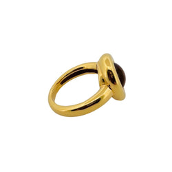 Bague en or jaune et citrine - Castafiore