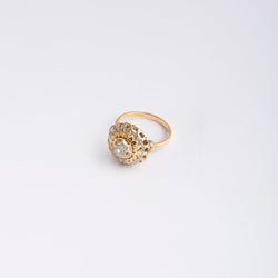 Bague en or jaune et diamant - Castafiore