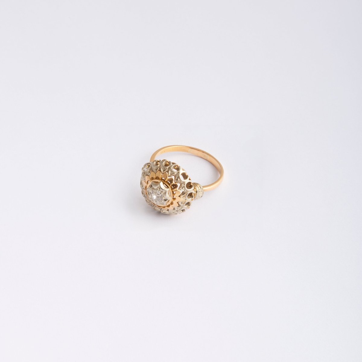 Bague en or jaune et diamant - Castafiore