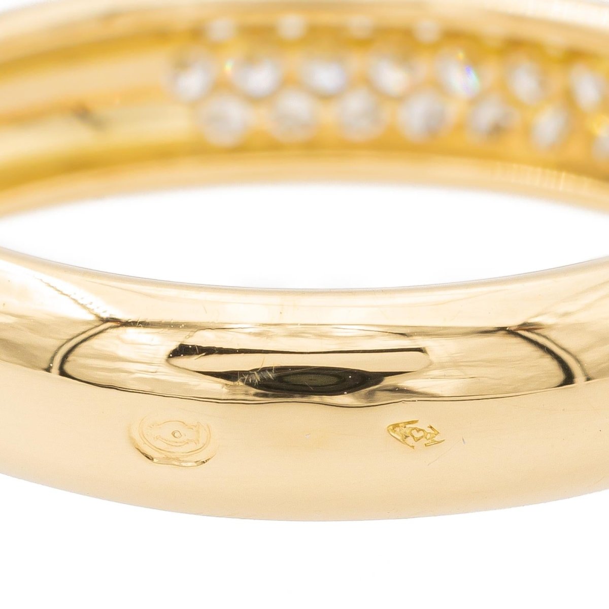 Bague en or jaune et diamants - Castafiore