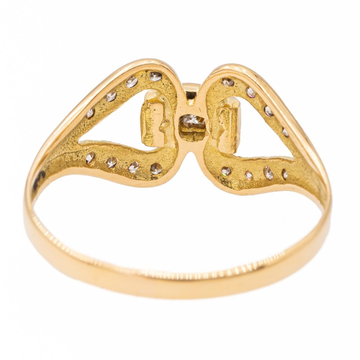 Bague en or jaune et diamants - Castafiore