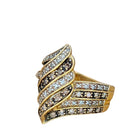 Bague en or jaune et diamants - Castafiore